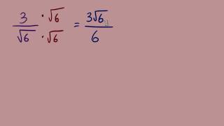 Rationalizing the Denominator Part 1 of 7 [upl. by Venator]