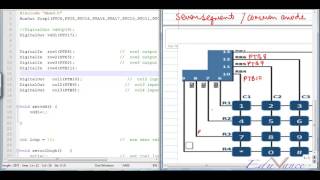 ARM Lecture 10 Interfacing 4x4 Matrix Keypad Program with Seven Segment Interface [upl. by Anaugal]