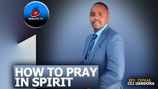 HOW TO PRAY IN SPIRIT  REV CEPHAS [upl. by Ahtnicaj159]