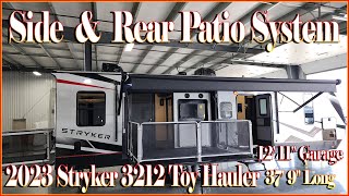 TWO PATIO DECKS 2023 Stryker 3212 Toy Hauler Trailer by Cruiser RV at Couchs RV Nation [upl. by Adnohsel984]