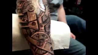 The most 3d biomechanical tattoo Ive ever seen By shadowink [upl. by Umeh]