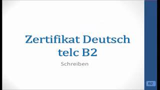 Prüfungsvorbereitung telc B2  Bewerbung PraktikumHospitation [upl. by Asseralc312]