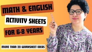 More than 20 Math amp English Worksheet Ideas that you can practice after School or during Holidays [upl. by Nialb]