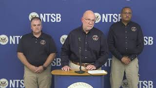 NTSB Media Briefing Member Tom Chapman on the Tanker Truck Rollover Investigation in Teutopolis IL [upl. by Janie]