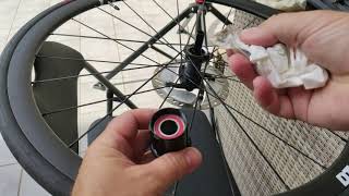 DT Swiss P1800 DB32 Spline freehub maintenance [upl. by Lerrej353]