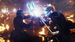 Finn Vs Phasma  4K Ultra HD  Star Wars The Last Jedi [upl. by Eycats]