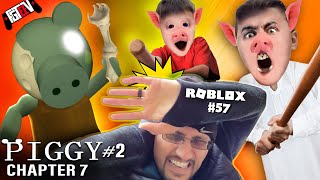 ROBLOX PIGGYs DAD vs FGTEEV Escape Chapter 7 Metro Peppa Granny Gameplay  Skit 57 [upl. by Assirahc]