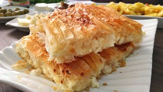 BAKLAVA YUFKASINDAN 5 DAKÄ°KADA HAZIRLAYABÄ°LECEÄÄ°NÄ°Z SU BÃ–REÄÄ° TADINDA PEYNÄ°RLÄ° BÃ–REK [upl. by Allin]