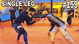 GRAPPLING 159 SINGLE LEG TAKEDOWN AMENÉ AU SOL  TECHNIQUE JIUJITSU BRÉSILIEN JJB BJJ [upl. by Philina243]