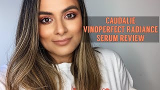 CAUDALIE Vinoperfect Radiance Serum Review  Nadia Vega [upl. by Gustav549]