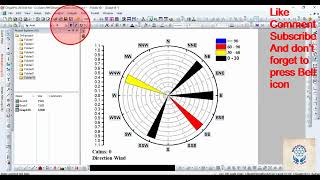 How to make a Wind Rose Diagram in Origin [upl. by Whiney282]