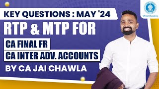 Important Questions  MAY 24 RTP amp MTP Series I amp II  CA Final FR amp CA Inter Advanced Accounts [upl. by Rika]