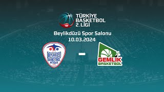 Beylikdüzü Basketbol  Gemlik Basketbol TB2L Playoff Eleme Turu [upl. by Ecydnak]