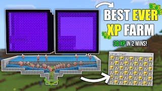 The BEST XP Farm in 121 Minecraft Bedrock MCPEConsoleWindows [upl. by Notselrahc]