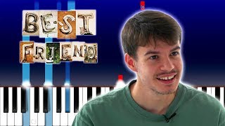 Rex Orange County  Best Friend Piano Tutorial [upl. by Ytitsahc258]