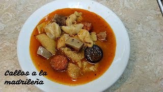 Callos a la madrileña  en olla express [upl. by Fronnia]