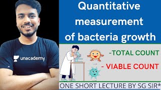 Quantitative measurment of bacteria growth  total and viable count  microbiology  unit 1 sgsir [upl. by Collimore]