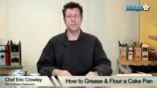 How to Grease and Flour a Cake Pan [upl. by Enaffit292]