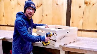 SCRAP WOOD CHALLENGE Using Scrap WOOD Lumber to Make SCRAP Wood CRATES [upl. by Gothard]