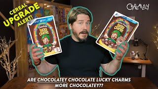 New CHOCOLATEY Chocolate Lucky Charms review Is it an upgrade [upl. by Letti]