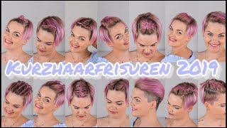 18 Frisuren für kurze Haare  kurze Haare stylen  Salirasa [upl. by Yecaw]