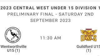 2023 Preliminary Final Central West Under 15 Division 1 [upl. by Heurlin]