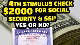 LATEST 4th Stimulus Check Update 2000 Latest Social Security SSDI SSI 2024 News [upl. by Eeslek]