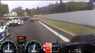 Heavy crash at spa 060511 on board with David Jacobs Radical SR8 [upl. by Adnoel]