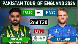 PAKISTAN vs ENGLAND 2nd T20 MATCH LIVE COMMENTARY  PAK vs ENG LIVE [upl. by Kramer528]