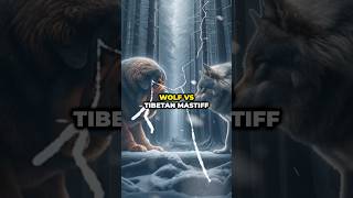 Who Would Win in a Fight Between A Wolf and A Tibetan Mastiff wolf tibetanmastiff factshorts [upl. by Ialda]