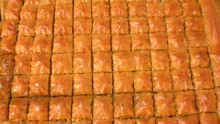 طريقة عمل البقلاوة بالجوز How to make baklava [upl. by Pyotr]