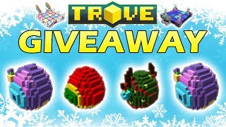 HUGE TROVE GIVEAWAY 2018  Trove Dragon egg wings dance pad mount flux giveaway [upl. by Aciraa]