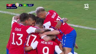 Chile 10 Bolivia  Gol Ben Brereton  Copa América 2021  Canal 13 Chile 18062021 [upl. by Garlinda]