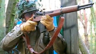 Airsoft War M14 MP44 Lee Enfield [upl. by Aynotel43]