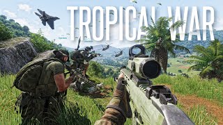 THE 247 TROPICAL WAR IN ARMA 3  Antistasi Tanoa [upl. by Gnep]