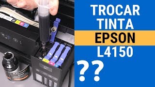 Trocar TINTA EPSON L4150 por tinta KROMATA Carimflex [upl. by Dene483]