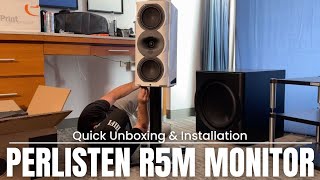 Perlisten Audio R5m Monitor Speaker Unboxing [upl. by Cohn448]