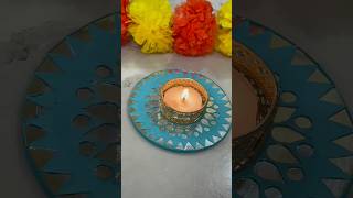 Diwali Tea light holder shorts youtubeshorts Diwali diy diwalidecoration handmade homedecor [upl. by Em355]