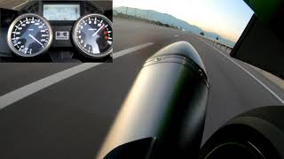 KAWASAKI ZX14R HIGH SPEED  4MIN 175KM  PURE SOUND [upl. by Gnek]