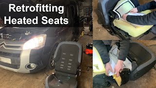 How to Install Heated Seats  Citroen Berlingo Heated Seat Installation [upl. by Florina]