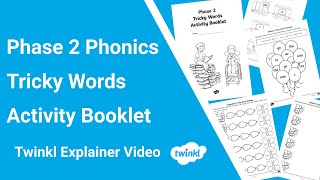 Phase 2 Phonics for Kids 24  Tricky Words [upl. by Ennaeel]