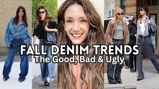 The BEST and WORST Fall Denim Trends 2024 [upl. by Yelkrab]