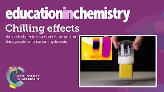 Chilling effects – a spontaneous endothermic demonstration [upl. by Suiramad947]