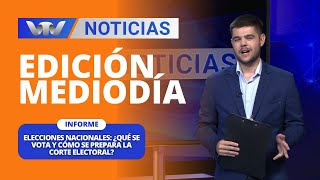 Edición Mediodía 1110 Elecciones nacionales ¿qué se vota y cómo se prepara la Corte Electoral [upl. by Lorenz707]