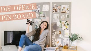 DIY Pin BoardBulletin  Office Update [upl. by Merci]