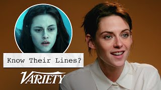 Does Kristen Stewart Know Her Lines From Her Most Famous Movies [upl. by Kinch]