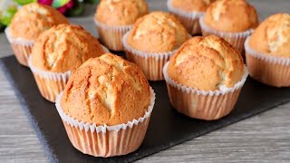 Easy plain vanilla muffin recipe Super soft and fluffy Easy Baking [upl. by Eitsirhc530]