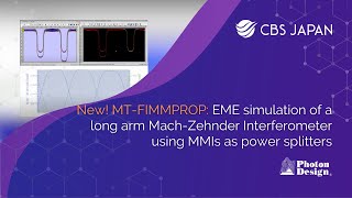 MTFIMMPROP EME simulation of a long arm MachZehnder Interferometer using MMIs CBS Japan [upl. by Nesbitt]