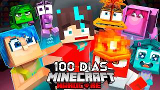 🟥SOBREVIVÍ 100 DÍAS en INTENSAMENTE en Minecraft HARDCORE [upl. by Holbrooke379]