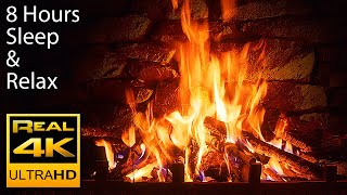 🔥 The Best 4K Relaxing Fireplace with Crackling Fire Sounds 8 HOURS No Music 4k UHD TV Screensaver [upl. by Woodhead]